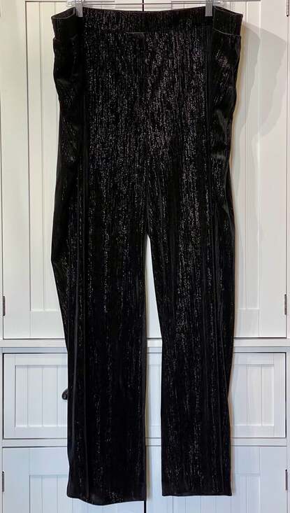 Vince Camuto Pants - Vince Camuto Black Metallic Shimmer Wide Leg Pants Size 2X